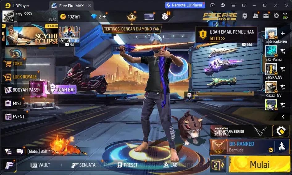 Free Fire Accounts Indonesia | Vault 183| SG Trompet| SG Streling| Ka image 1
