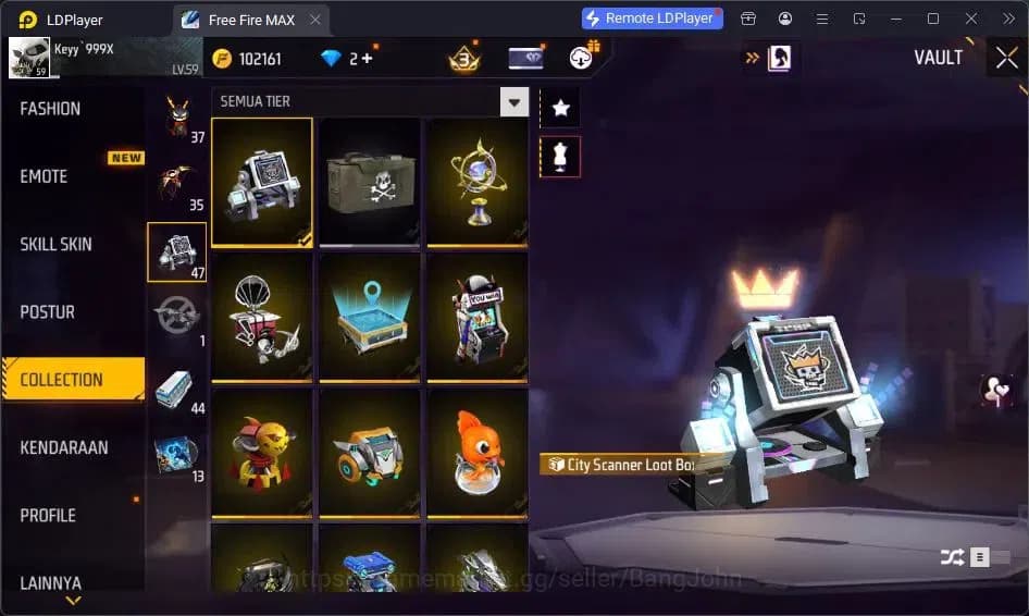 Free Fire Accounts Indonesia | Vault 183| SG Trompet| SG Streling| Ka image 11