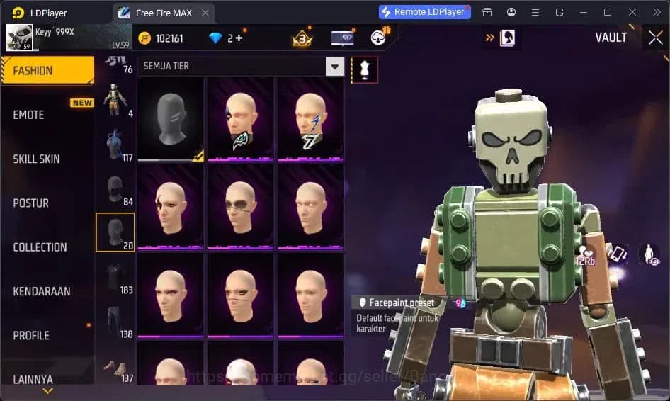 Free Fire Accounts Indonesia | Vault 183| SG Trompet| SG Streling| Ka image 18