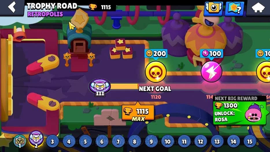 Brawl Stars Accounts 1115 Trophy|5K Bling 50 Gem|14 Brawlers 3 Max Lvl image 4