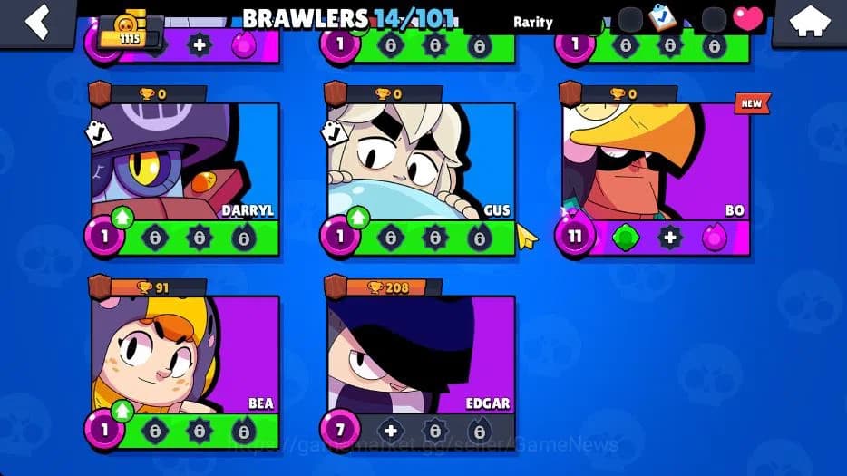 Brawl Stars Accounts 1115 Trophy|5K Bling 50 Gem|14 Brawlers 3 Max Lvl image 6