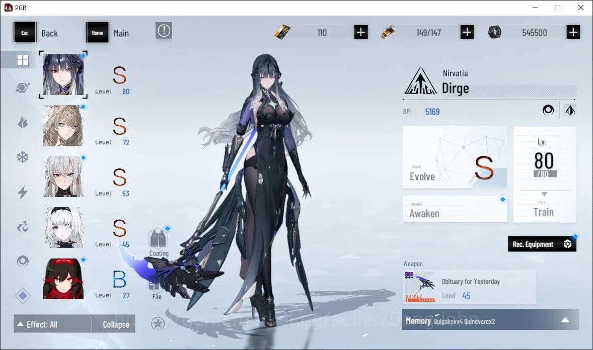 Punishing: Gray Raven Accounts EUROPE|Lv 48 | [S Nirvantia,S Crepuscule,S LuciaCW image 12