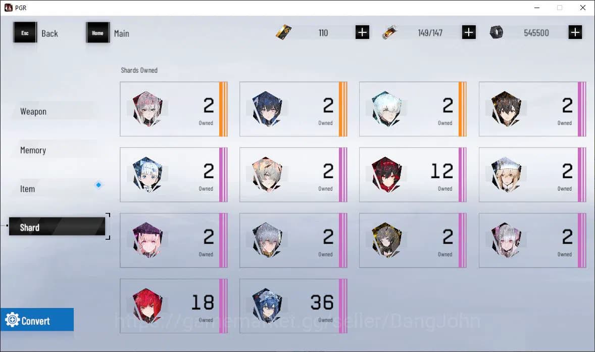 Punishing: Gray Raven Accounts EUROPE|Lv 48 | [S Nirvantia,S Crepuscule,S LuciaCW image 5