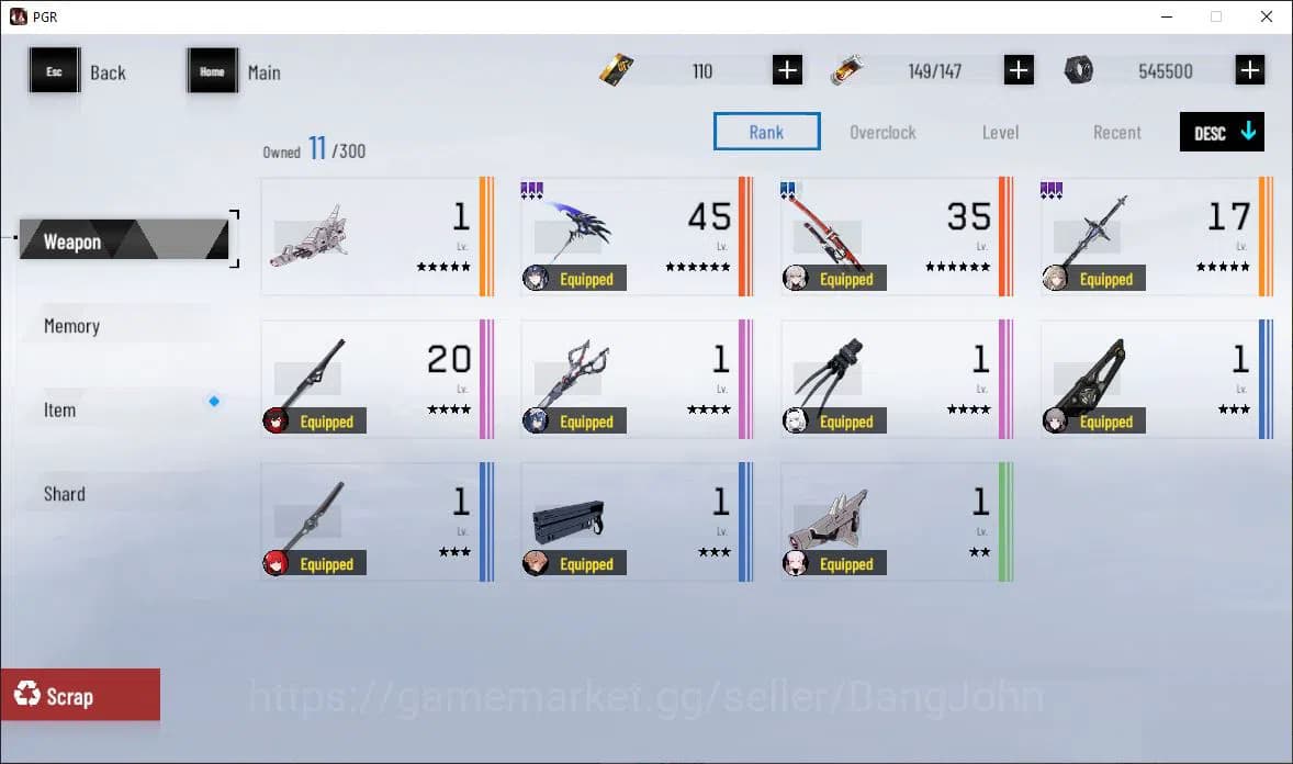 Punishing: Gray Raven Accounts EUROPE|Lv 48 | [S Nirvantia,S Crepuscule,S LuciaCW image 8