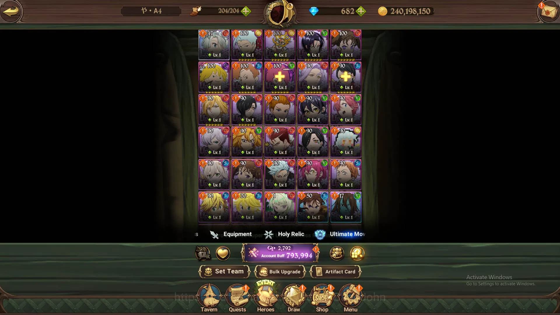 The Seven Deadly Sins: Grand Cross Accounts ASIA|793k CC|DM 682|1LR ELizabeth|UR Sabunak, Demo image 10