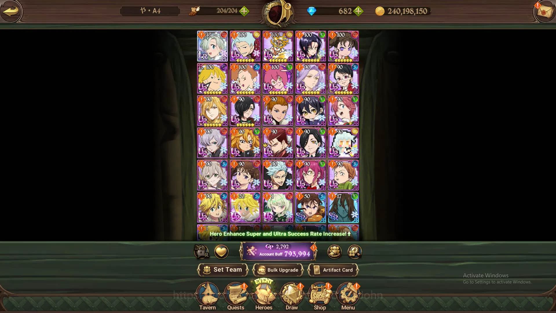 The Seven Deadly Sins: Grand Cross Accounts ASIA|793k CC|DM 682|1LR ELizabeth|UR Sabunak, Demo image 9