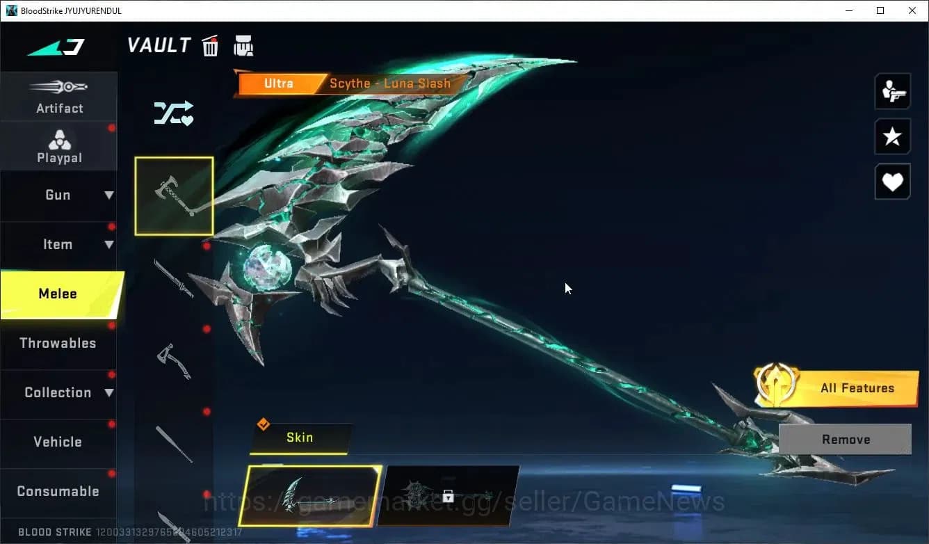 Blood Strike Accounts Asia|ETERNAL Lv2 M82-PumpkinKnight+MELEE SCYTHE Lu image 4