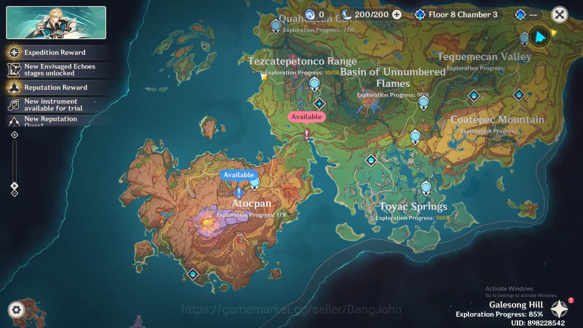 Genshin Impact Accounts ASIA | AR 56 | 5 Limit | Clorinde, Zhong li, Raide image 15