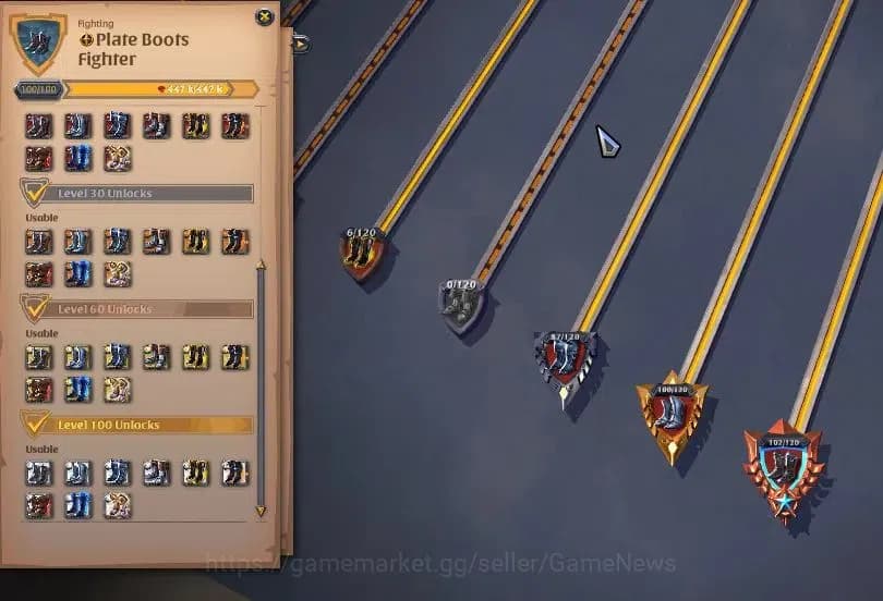 Albion Online Accounts ASIA|285M Total Fame|5 WP Lv 100 [4 Nature Stf Tre image 17