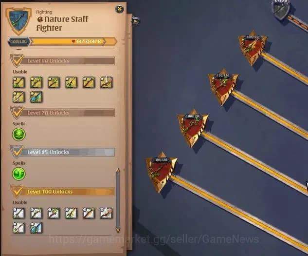 Albion Online Accounts ASIA|285M Total Fame|5 WP Lv 100 [4 Nature Stf Tre image 4