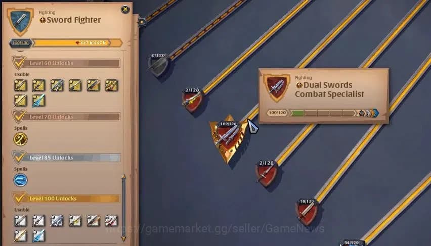 Albion Online Accounts ASIA|285M Total Fame|5 WP Lv 100 [4 Nature Stf Tre image 6