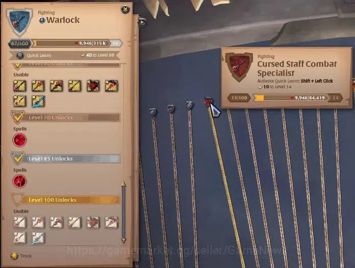 Albion Online Accounts ASIA|285M Total Fame|5 WP Lv 100 [4 Nature Stf Tre image 9