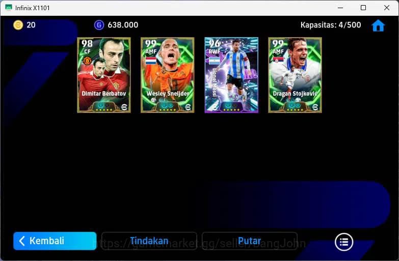 eFootball Accounts ANDROID|PW 2976|Dimitar Berbatov + Wesley Sneijder image 4