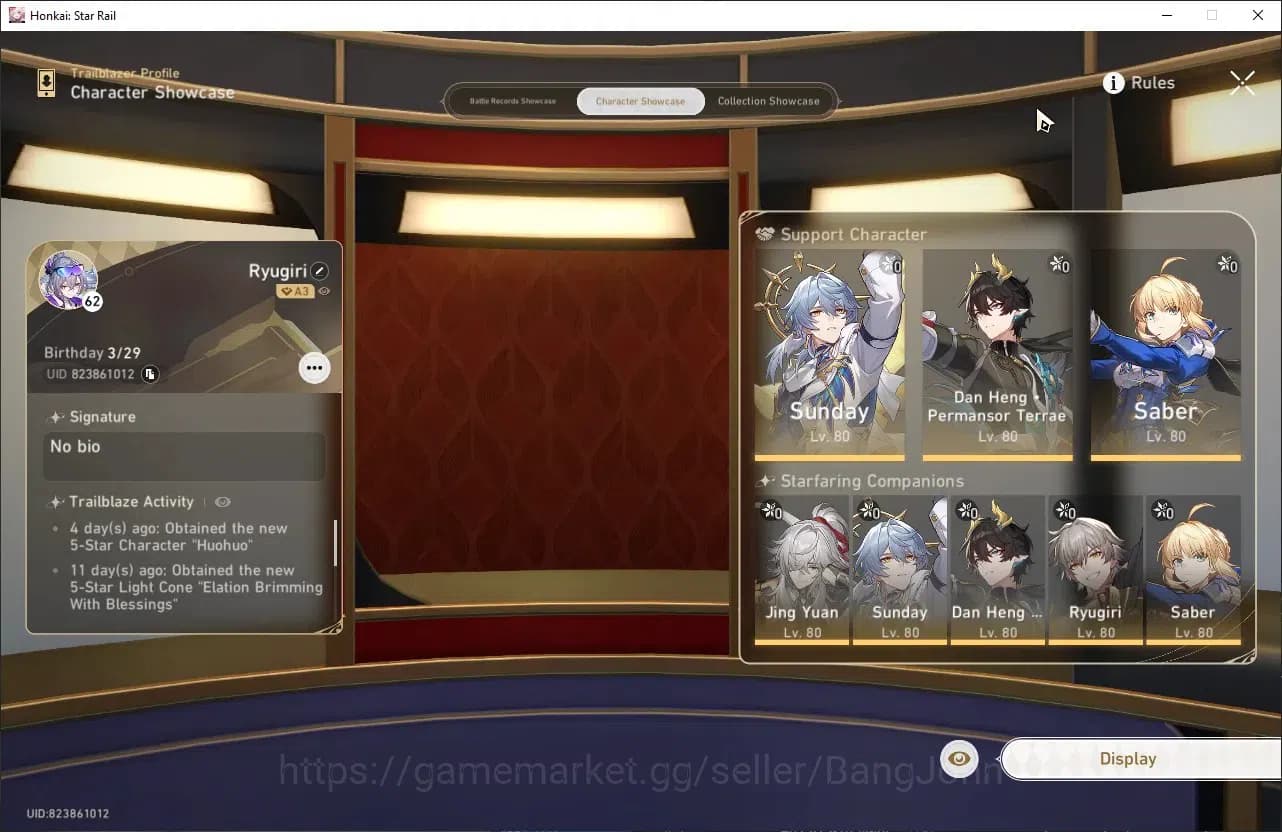 Honkai Star Rail Accounts ASIA | TL62 | Silver Wolf LV.999,Huohuo,Archer,Jin image 1