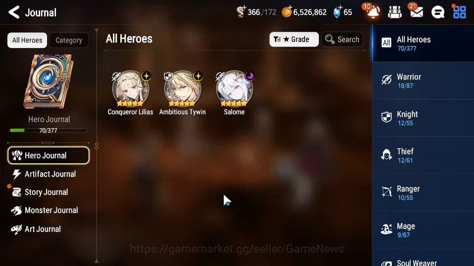 Epic Seven Accounts GLOBAL UNVERIF|New Era|3 ML(Salome,Clilias, ATywin image 20