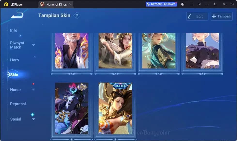 Honor of Kings Accounts GLOBAL|104HR|72SK|Legend Yao+LadySun+LiXin|Sanxing image 2