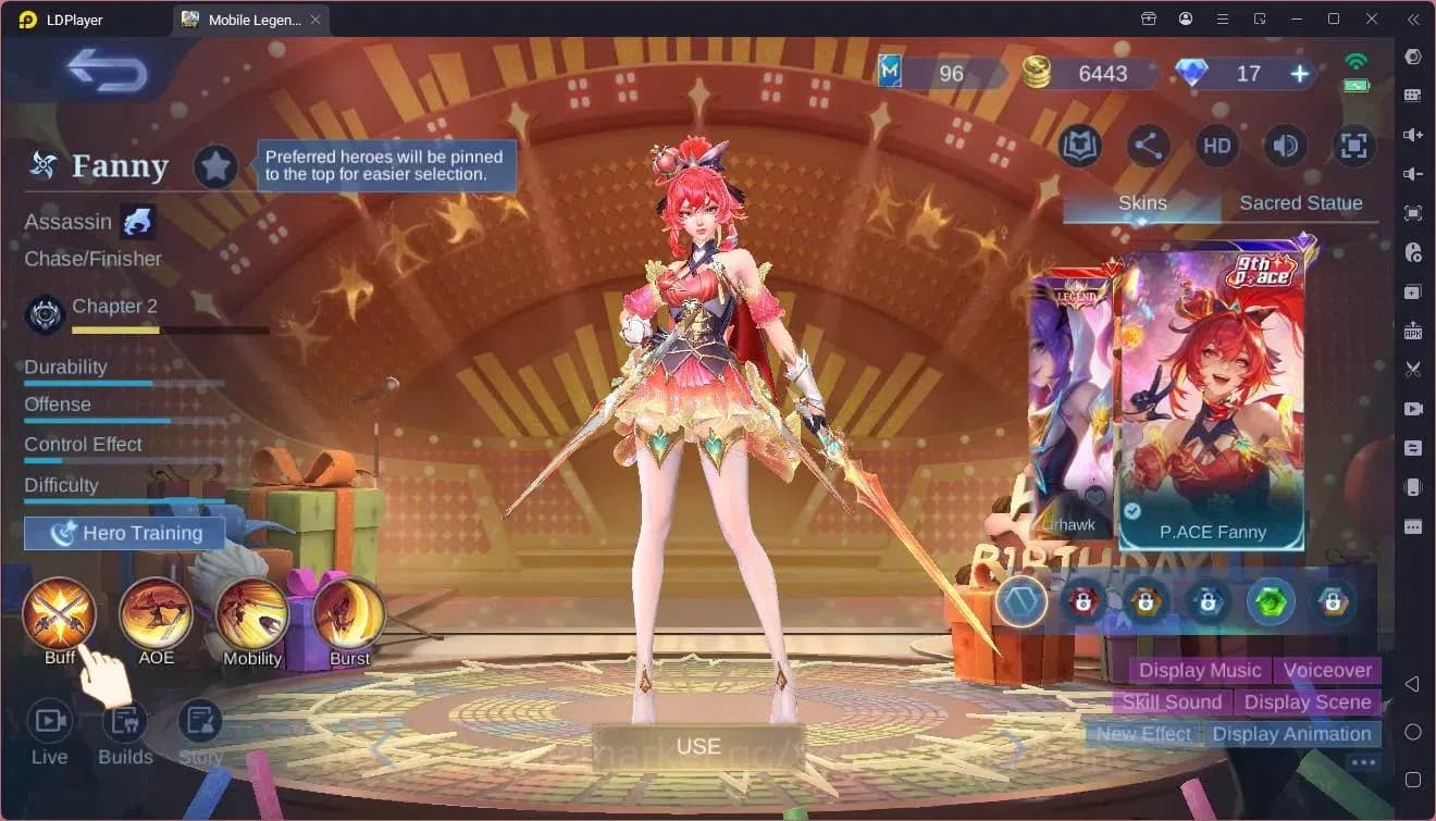 Mobile Legends: Bang Bang Accounts Global|Hero53|Skin 70|Seasoned|9th Fanny|Naruto Va image 8
