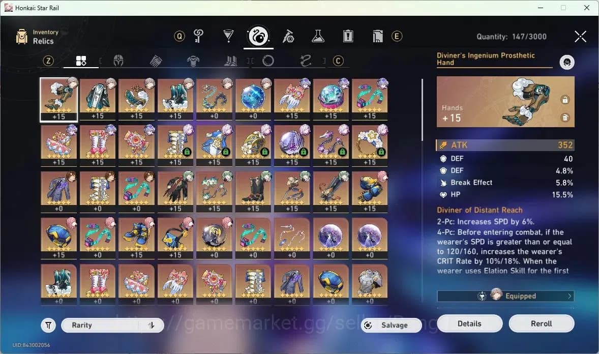 Honkai Star Rail Accounts ASIA | TL 50 | 5 LIMIT | CASTORICE | JINGLIU | SIL image 10