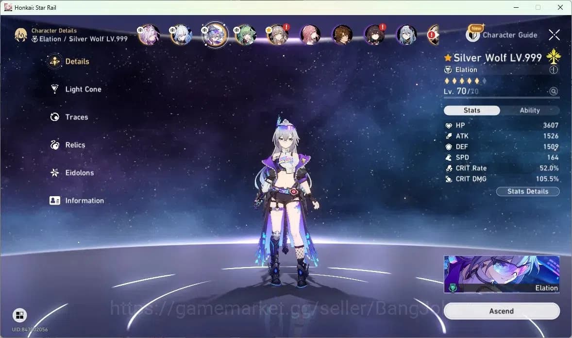 Honkai Star Rail Accounts ASIA | TL 50 | 5 LIMIT | CASTORICE | JINGLIU | SIL image 4