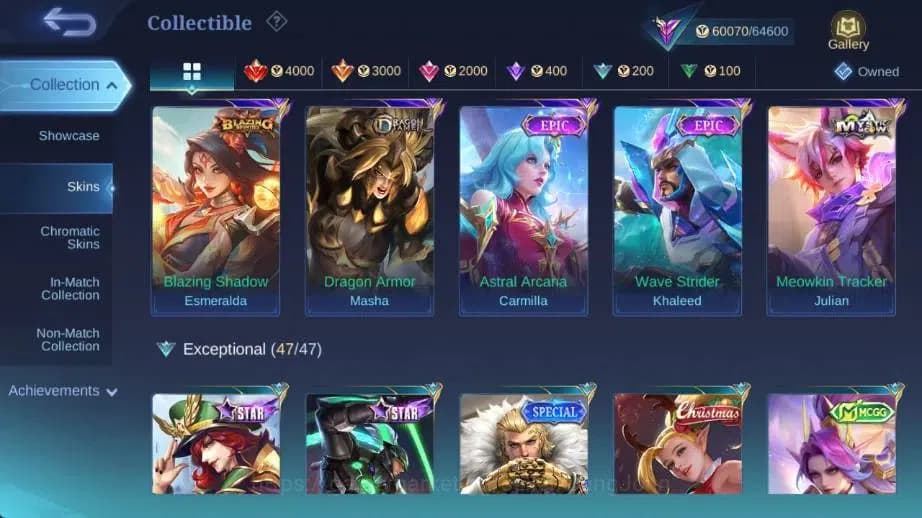 Mobile Legends: Bang Bang Accounts Global Hero 132 Skin 251|PRIME GR|LBox Irithel|ANN image 13
