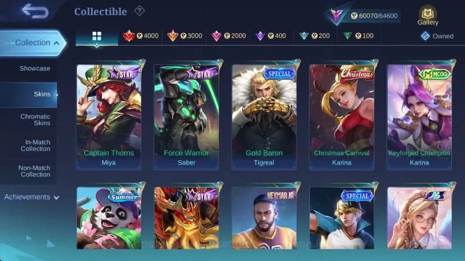 Mobile Legends: Bang Bang Accounts Global Hero 132 Skin 251|PRIME GR|LBox Irithel|ANN image 14