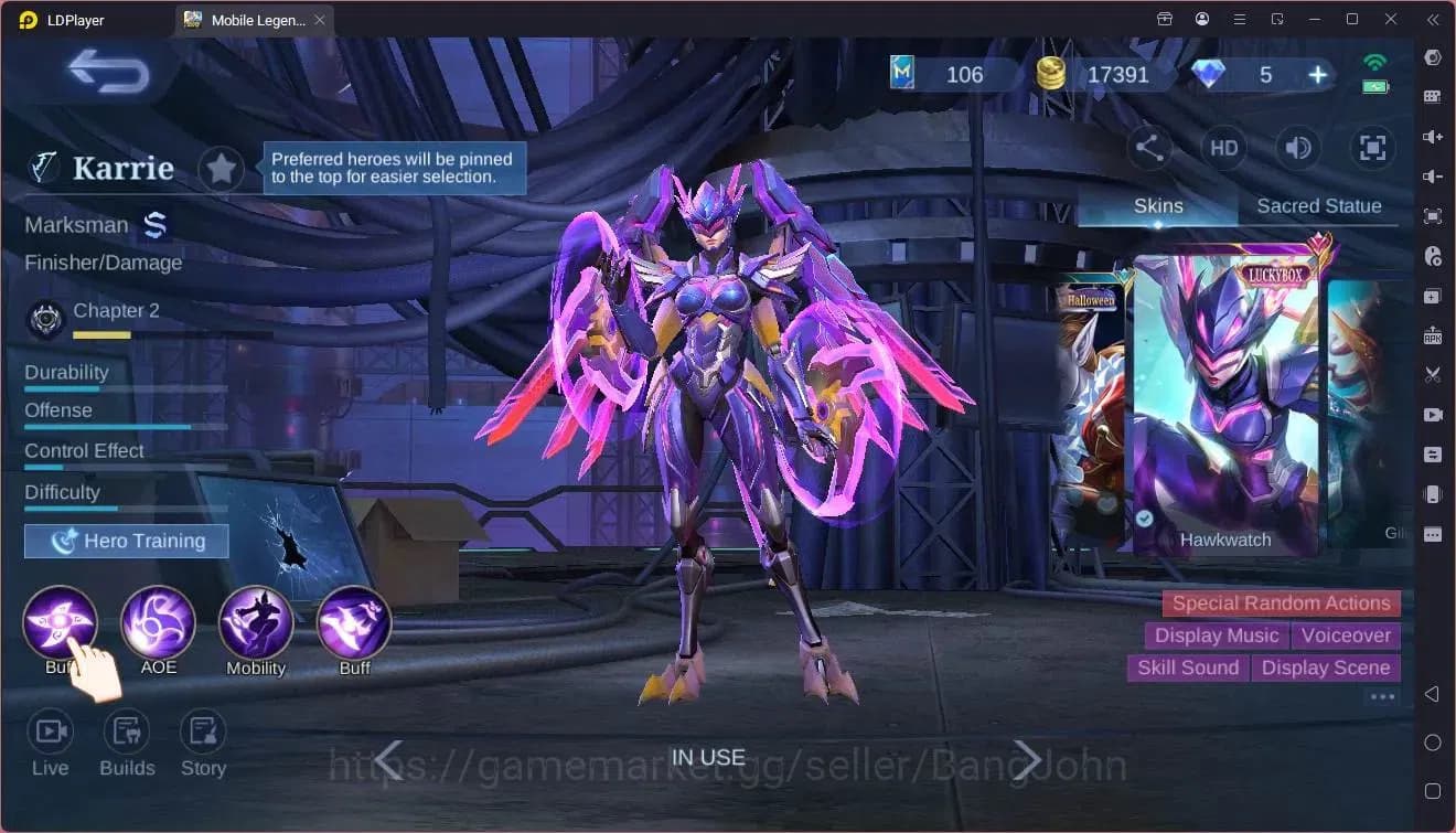 Mobile Legends: Bang Bang Accounts Global|Hero 79|Skin 149|Renowned|MetroZero Ixia|KO image 4