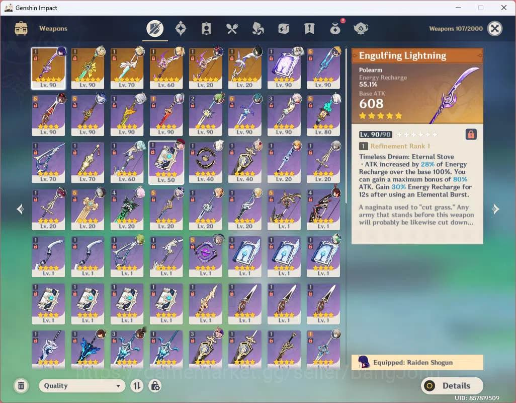 Genshin Impact Accounts ASIA|AR 57|10 limit+2sign|Zibai,Linnea,Xilonen+sig image 10
