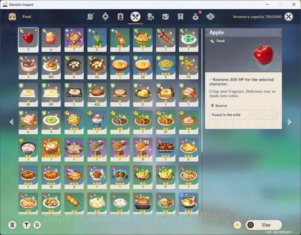Genshin Impact Accounts ASIA|AR 57|10 limit+2sign|Zibai,Linnea,Xilonen+sig image 13