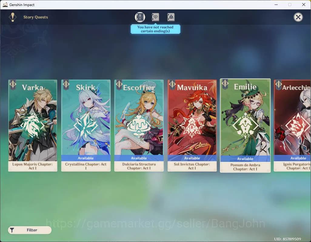 Genshin Impact Accounts ASIA|AR 57|10 limit+2sign|Zibai,Linnea,Xilonen+sig image 20