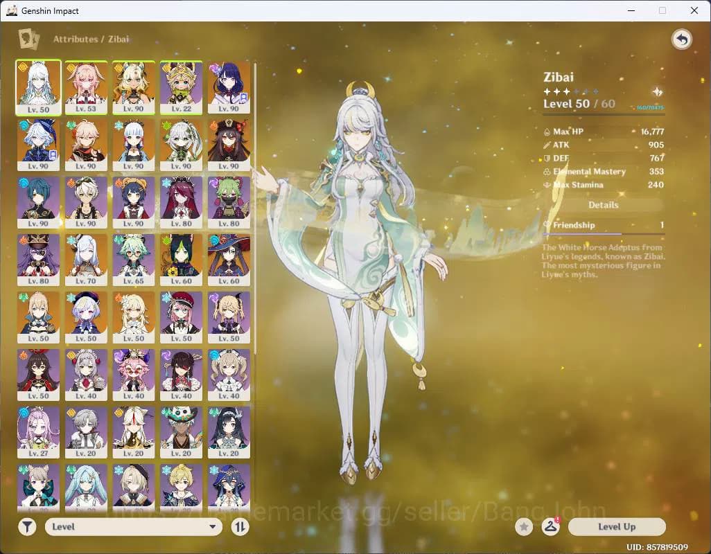 Genshin Impact Accounts ASIA|AR 57|10 limit+2sign|Zibai,Linnea,Xilonen+sig image 7