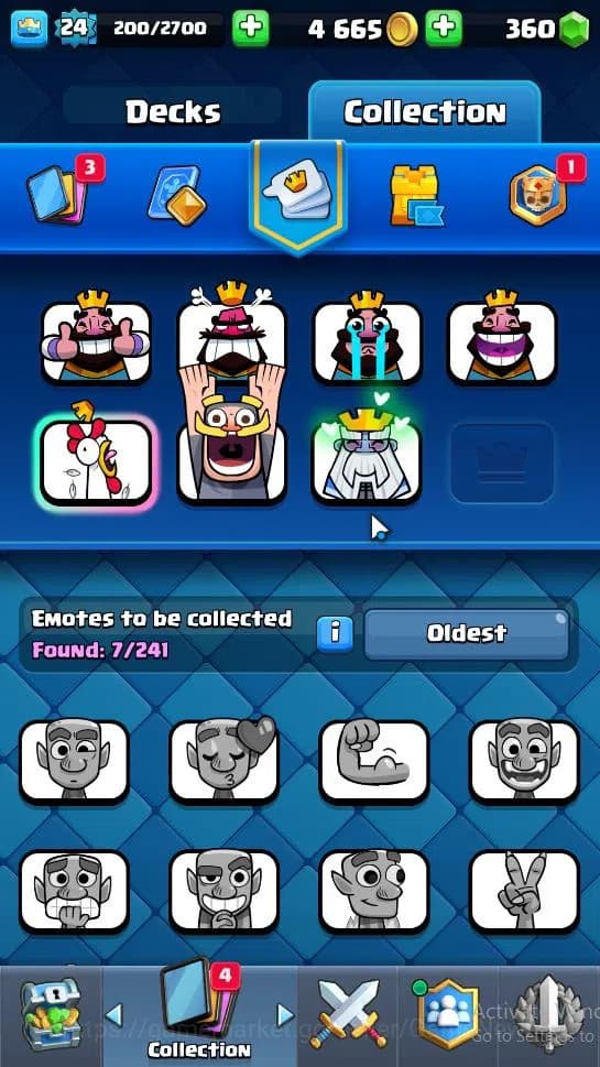 Clash Royale Accounts Lv 24|Trophy 4343|KTL 9|Limited Skin|Card 81|1 Her image 14