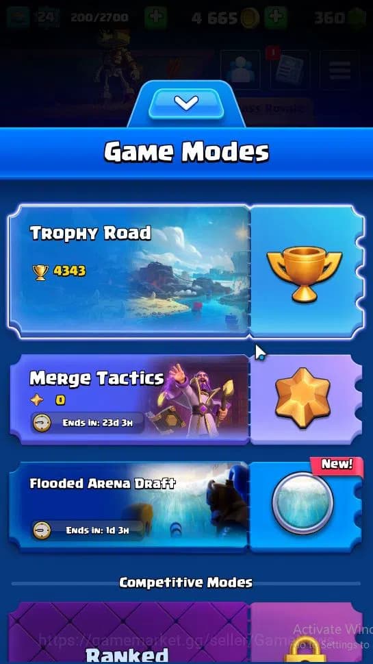 Clash Royale Accounts Lv 24|Trophy 4343|KTL 9|Limited Skin|Card 81|1 Her image 2