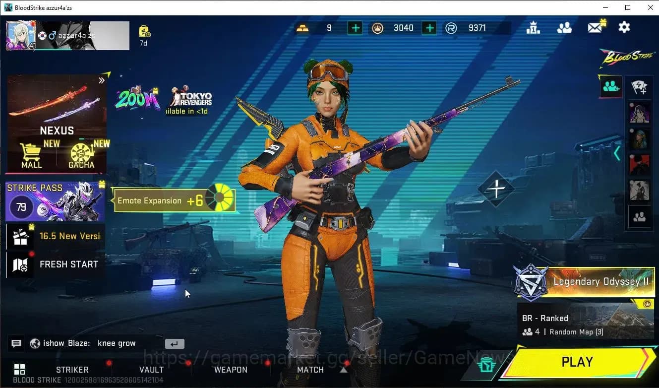 Blood Strike Accounts ASIA|ETERNAL Galil+EVO FAL+Collab Evangelion MCX+9 image 1