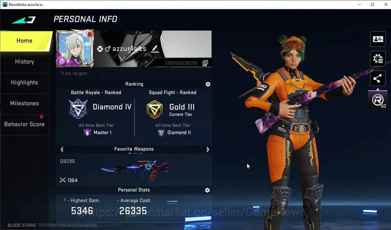 Blood Strike Accounts ASIA|ETERNAL Galil+EVO FAL+Collab Evangelion MCX+9 image 2