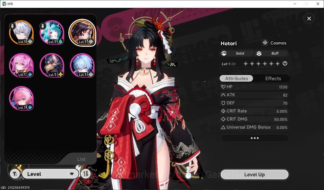 Neverness to Everness Accounts GLOBAL EU|HL 3| 1 SSR Hotori Awk 1 + Selector ON|5 image 1