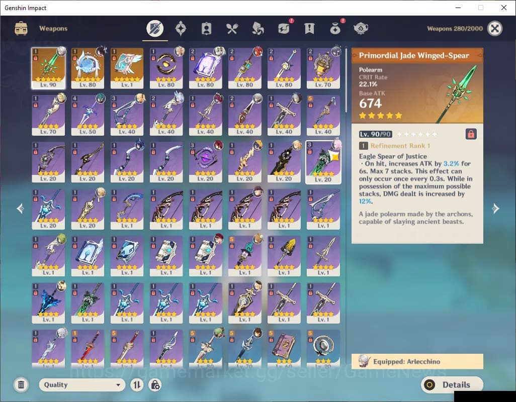 Genshin Impact Accounts ASIA|AR 56|9 Limited+3(*5Wep)|Columbina+Sign,Zibai image 12