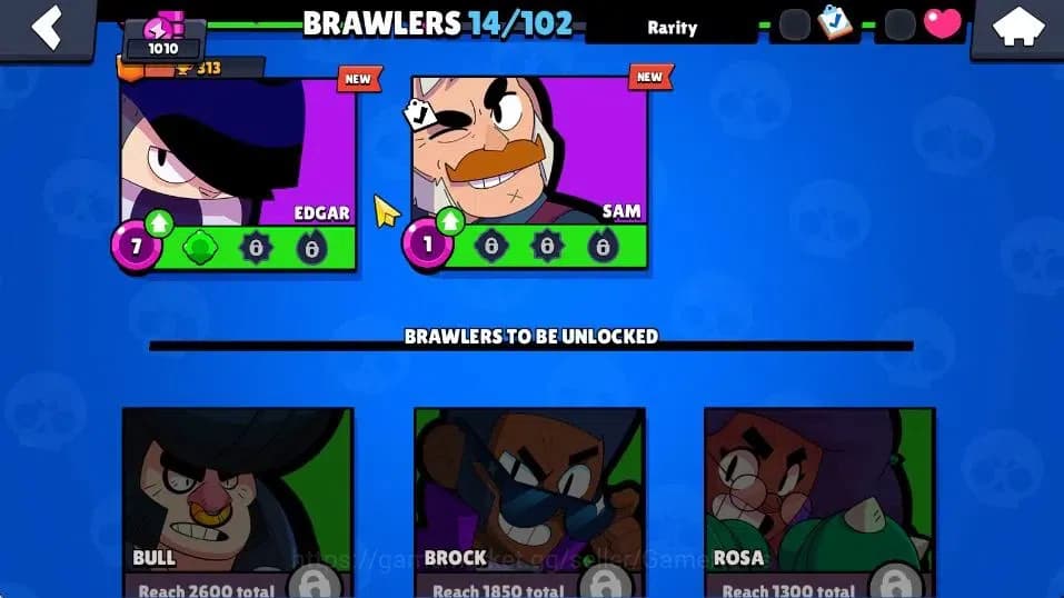 Brawl Stars Accounts 1010 Trophies, 14 Brawlers, 2 Max Lv. 49 Showdown image 10
