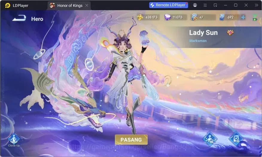 Honor of Kings Accounts Global | 112H 250S |2 JJK (Lady Sun, Kongming),2 S image 11