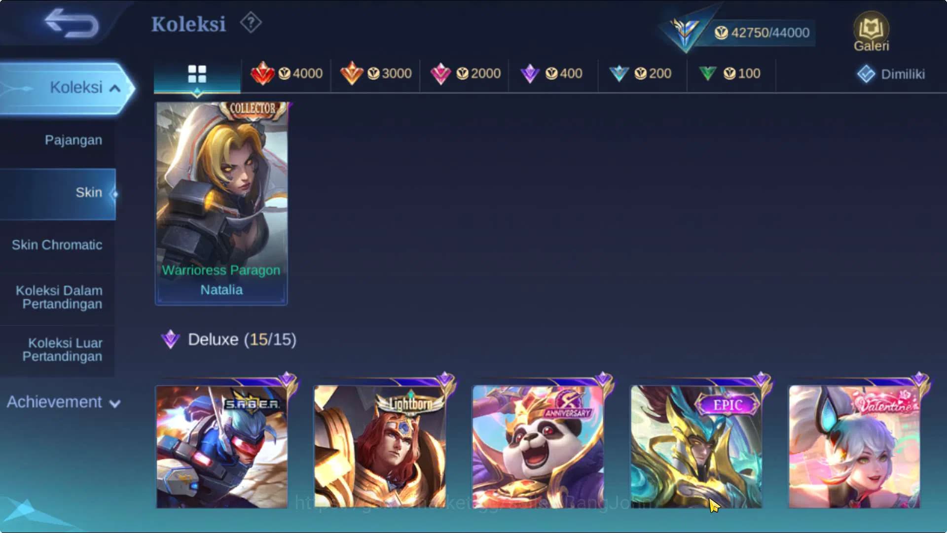Mobile Legends: Bang Bang Accounts Hero 131 Skin 230 | EmblemMax | KOF Karina, CC Nat image 9
