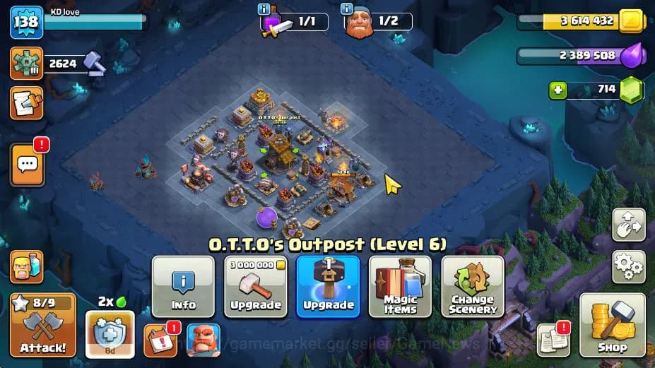 Clash of Clans Accounts TH 14-BH 8|Limited Skin|LV 138|HH 8|BK 48,AQ 48,GW image 8