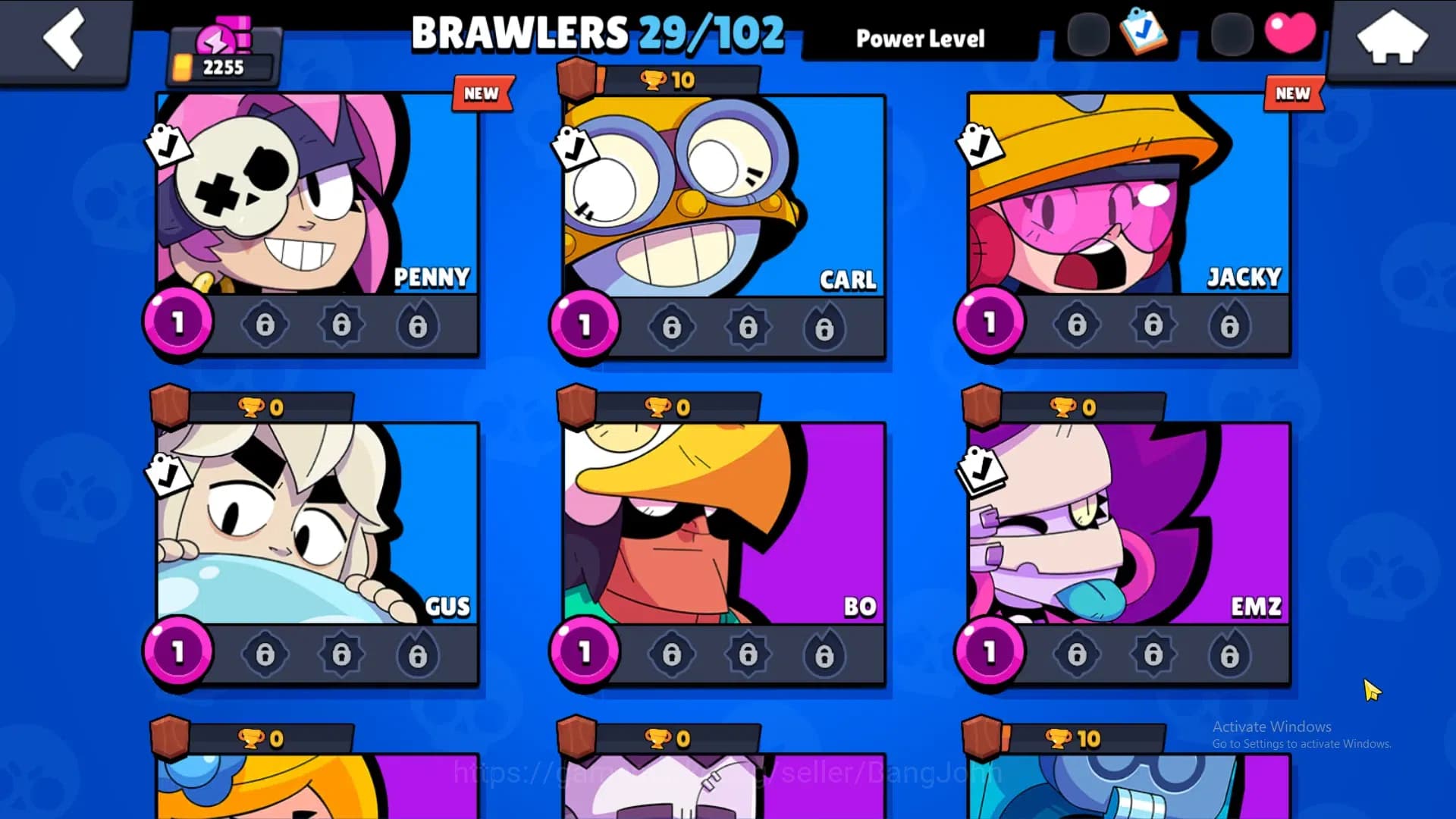 Brawl Stars Accounts 2255Thropy|29 Brawler-4 Max Lv(Edgar,Tick,Finx,She image 13