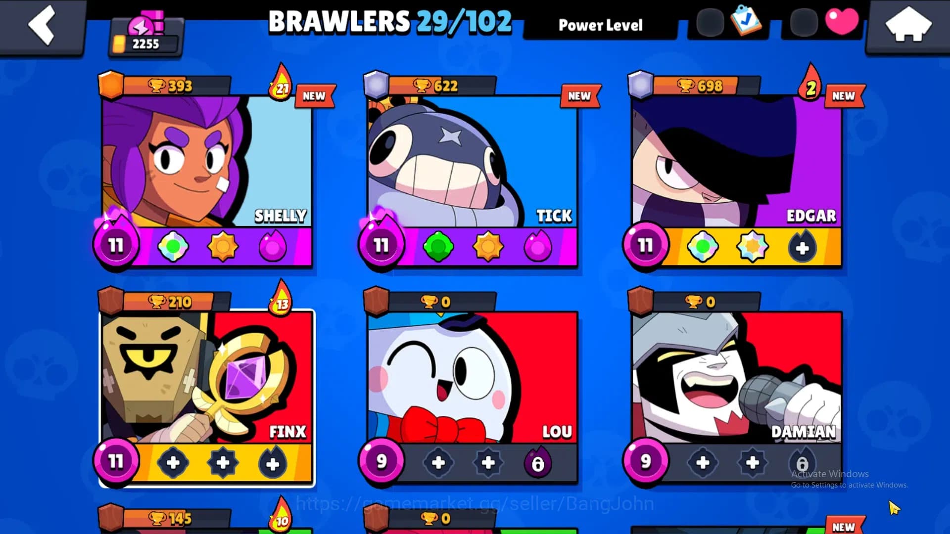 Brawl Stars Accounts 2255Thropy|29 Brawler-4 Max Lv(Edgar,Tick,Finx,She image 15