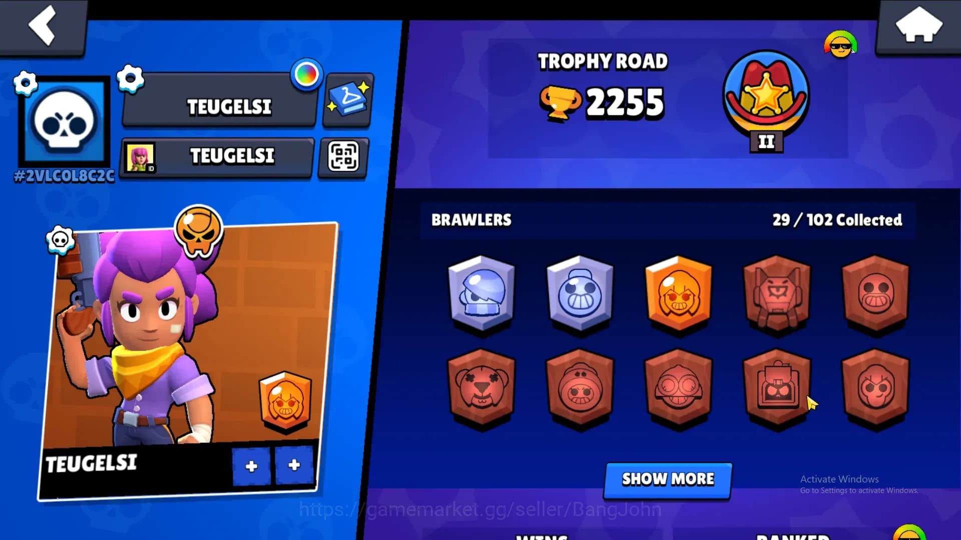 Brawl Stars Accounts 2255Thropy|29 Brawler-4 Max Lv(Edgar,Tick,Finx,She image 16