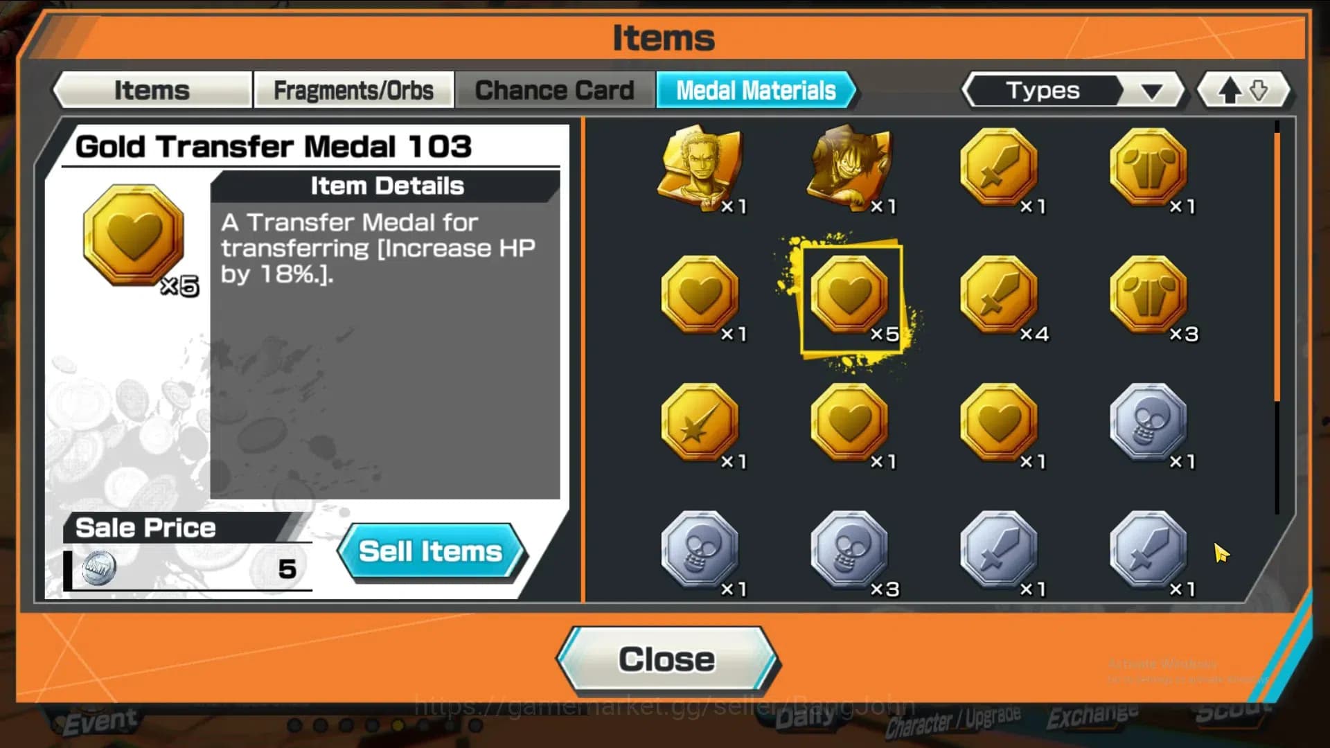 One Piece Bounty Rush Accounts GLOBAL|GF 444|4Ex|St Nusjuro,TS Kaido,MD Garp,MD T image 1
