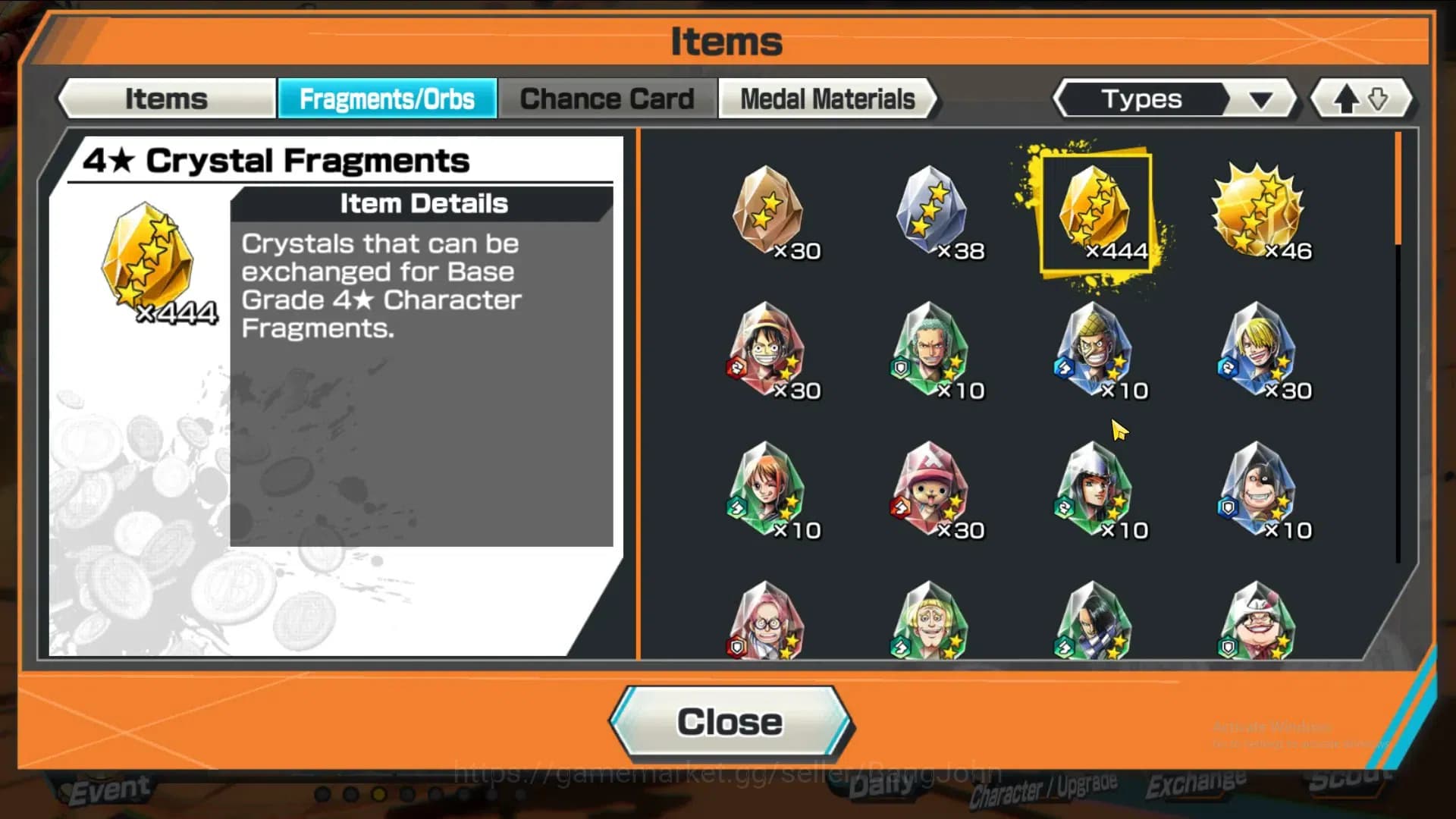 One Piece Bounty Rush Accounts GLOBAL|GF 444|4Ex|St Nusjuro,TS Kaido,MD Garp,MD T image 2