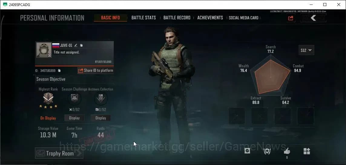 Arena Breakout Accounts MOBILE Lv30|SV 10,3M|CV 10M|Abomi.Vector 9,ET AK-7 image 2