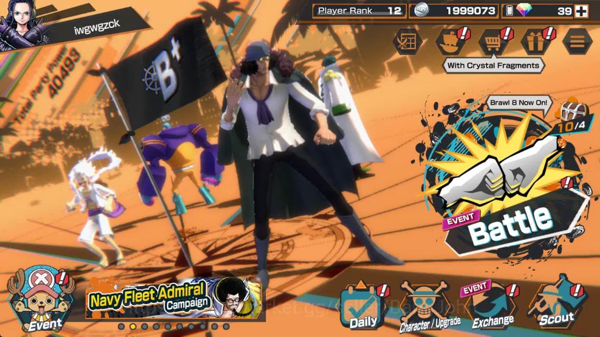 One Piece Bounty Rush Accounts global, 3 ex, 2 max | bp kuzan, luffy gear 4, film image 1