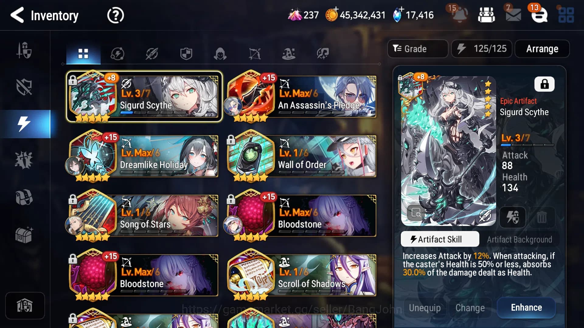 Epic Seven Accounts GLOBAL Unverif|8ML(SALOME,NewMoonLuna,LR Krau,JKis image 10