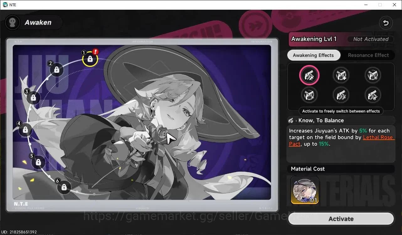 Neverness to Everness Accounts Global EU |HL 3| 5 SSR Jiuyuan A1, Sakiri, Daffodi image 6