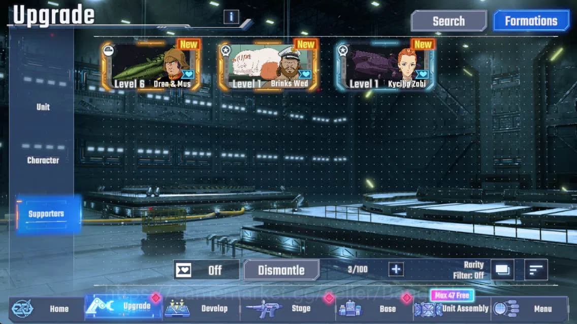 SD Gundam G Generation ETERNAL Accounts Global| rank 35, 183k DM, 4 UR unit, 4 Char, 1 Sup image 4